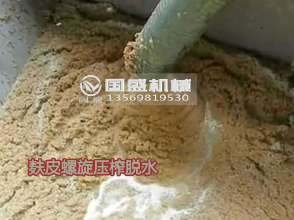 大型麩皮擠壓脫水機